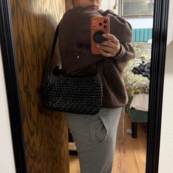 Vintage Fossil Leather woven bag - Picture 8 of 8